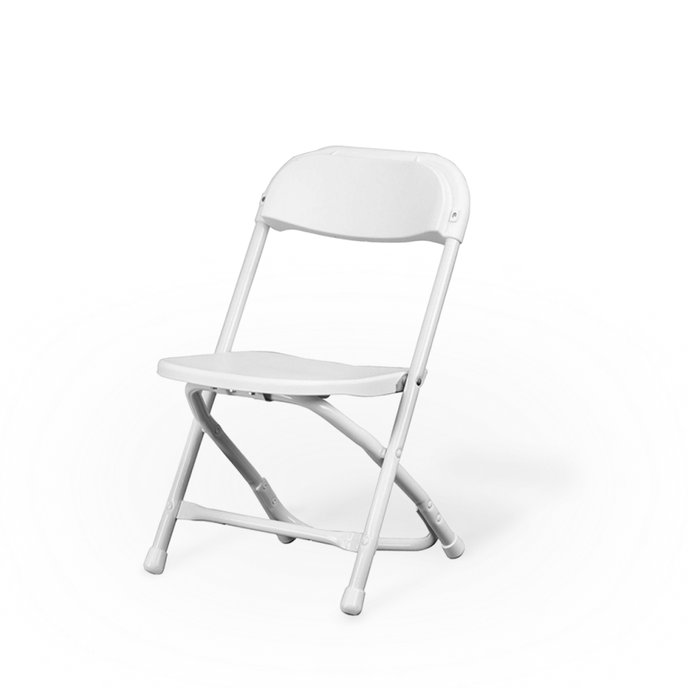Children's White Folding Chair