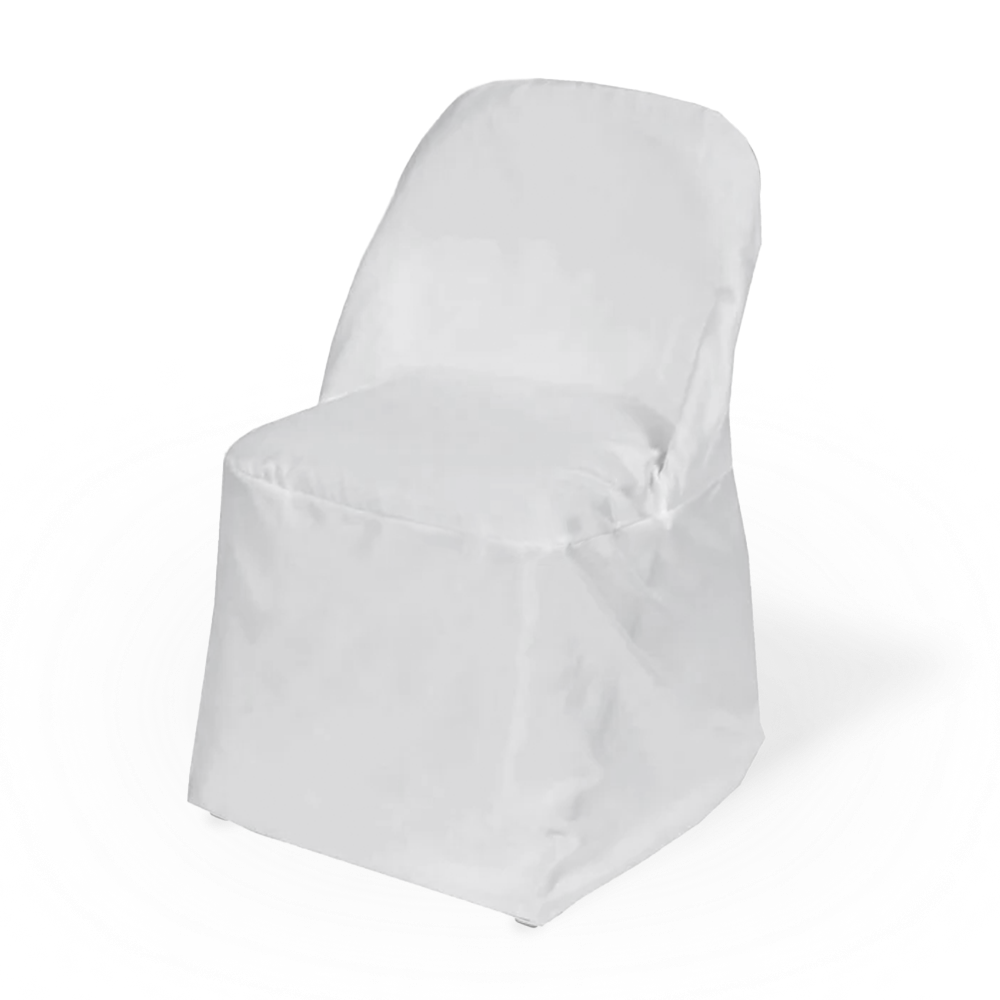 White Folding Chair Cover