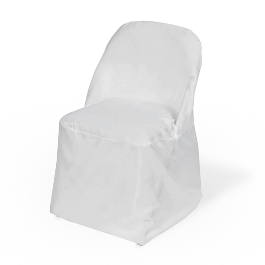 White Folding Chair Cover