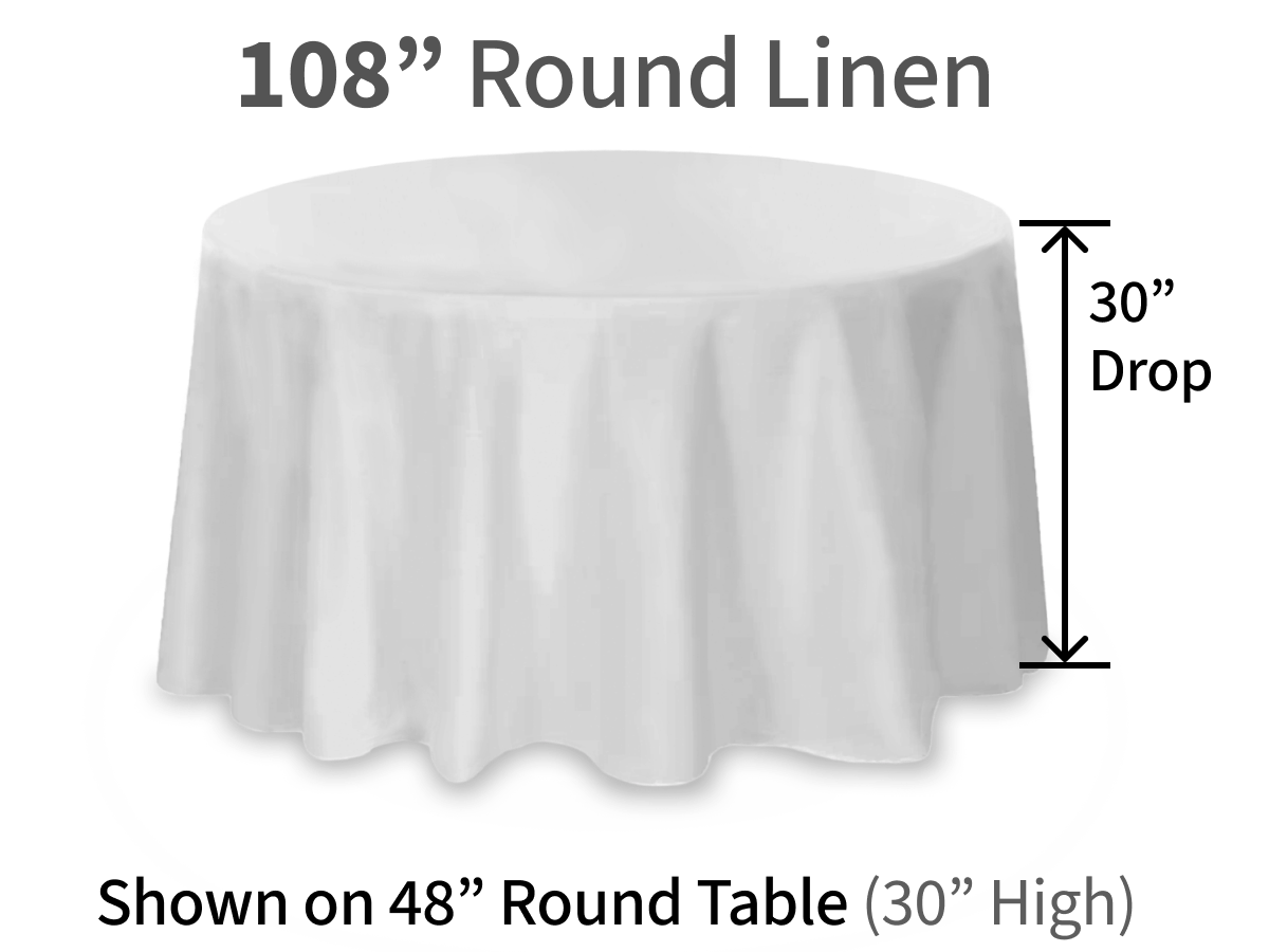 108" Round Linen for Round Tables