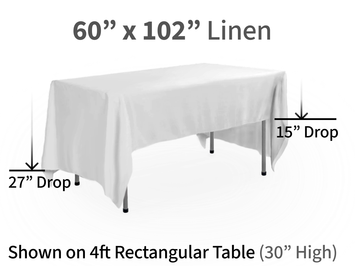 60x102"Linen for Rectangular Tables