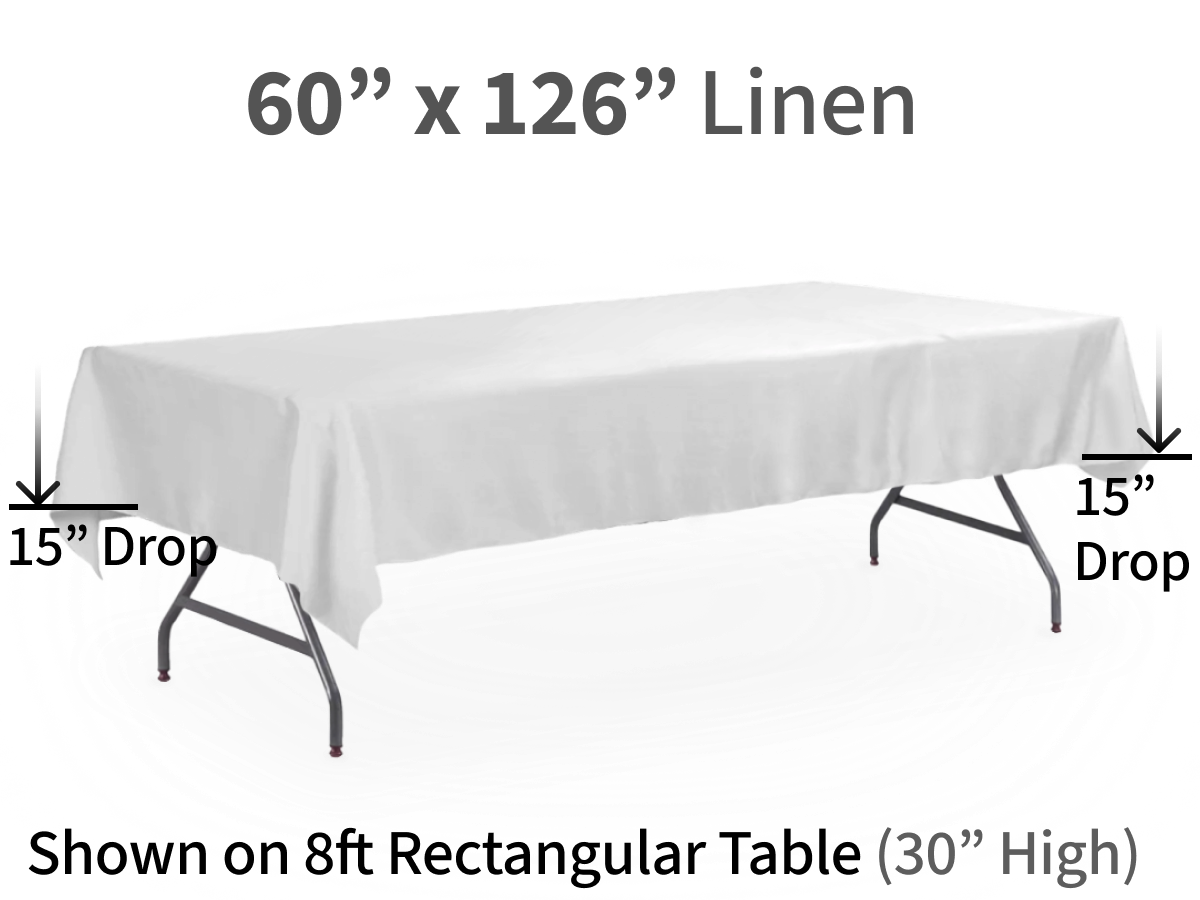 60x126"Linen for Rectangular Tables