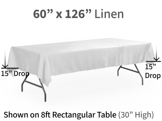 60x126"Linen for Rectangular Tables