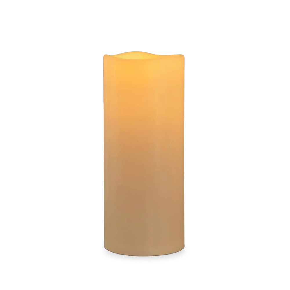 A larger 6x12 inch LED candle for ambiance