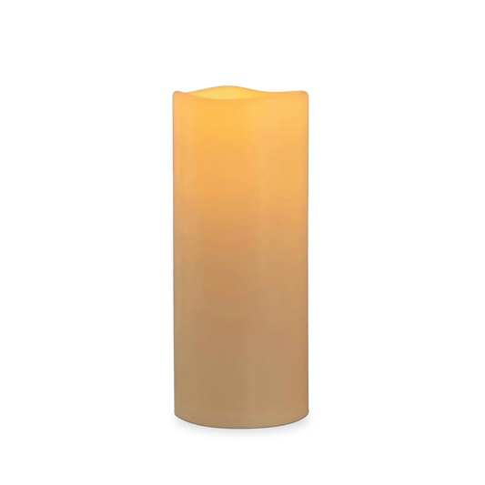 A larger 6x12 inch LED candle for ambiance