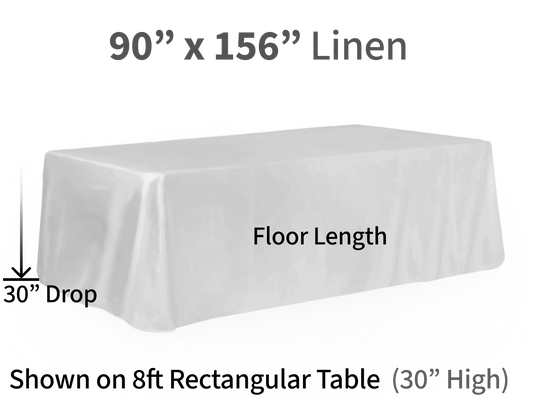 90x156"Linen for Rectangular Tables