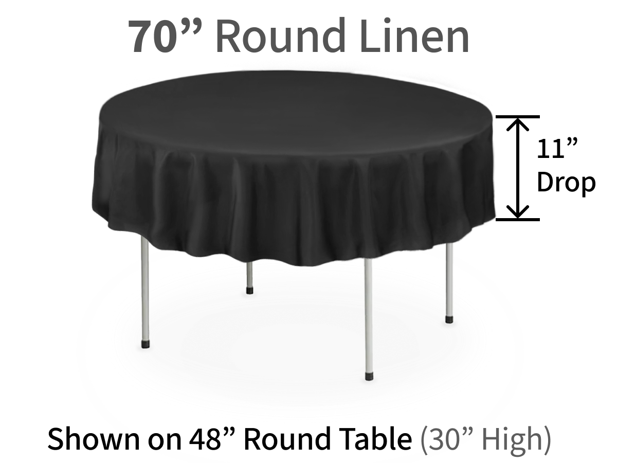 70" Round Linen for Round Tables