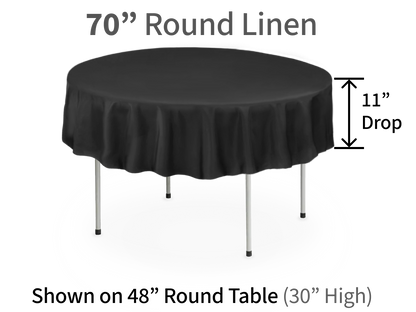 70" Round Linen for Round Tables