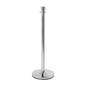 A chrome stanchion with a polished finish