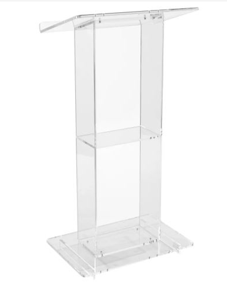 Clear Acrylic Podium