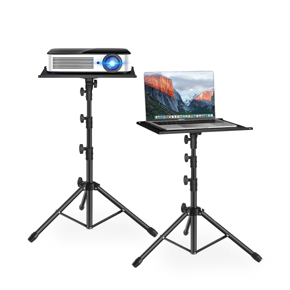 An adjustable stand for a projector and laptop