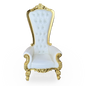 White and Gold Throne Chair